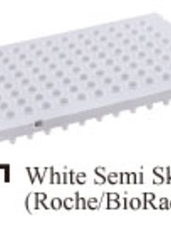 0.1ml Low Profile qPCR 96 well White Plate (semi skirted) จานหลุม96ช่อง ขนาด0.1มล (สีขาว) (10ชิ้น/แพ็ค)