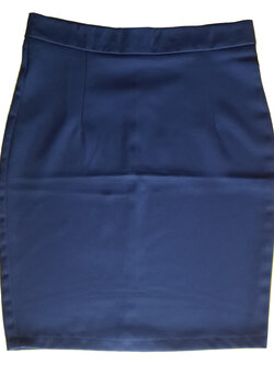 กระโปรงผ้าฮานาโกะ ทรงดินสอ สีกรม Size S M L XL