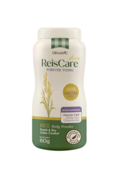 แป้งไร้ซ์แคร์ Reiscare forever young rice body powder 60g.