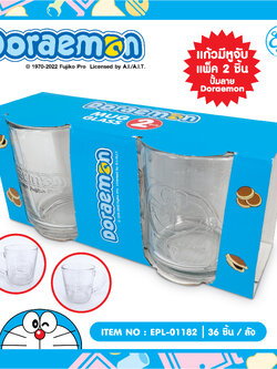 EPL-01182 แก้วมัค 1x2 Doraemon โหลละ 235 บาท 12 ชิ้น