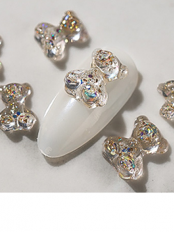 DZ118-00007 หมี champagne กลิตเตอร์