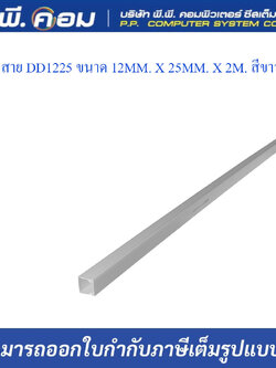 รางเก็บสาย DD1225 ขนาด 12MM. X 25MM. X 2M. สีขาว ; PRI