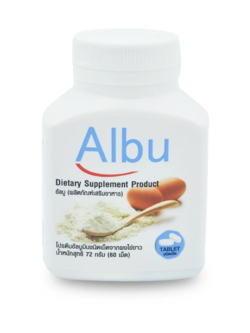 Albu ผงไข่ขาว 60 เม็ด