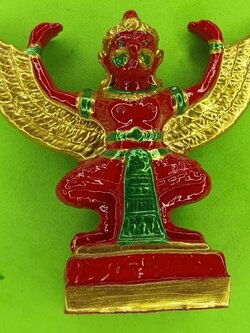 พระเครื่อง พญาครุฑ ขนาด3นิ้ว สีแดงแต่งองค์ ตั้งบูชา ครุฑ ครุฑบูชา