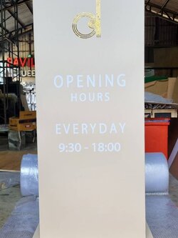 ป้ายซิงค์ขึ้นรูปพ่นทำสี ขนาดป้าย 150×60cm.