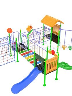 เครื่องเล่นสนามกลางแจ้ง ชุด Funny Park Adventure