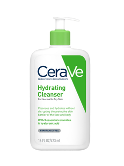 Cerave Hydrating cleanser 473 ml.