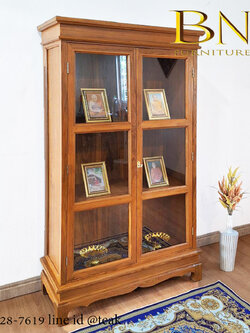 ตู้พระไตรปิฎกไม้สัก 1.6 เมตร