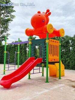 เครื่องเล่นสนามกลางแจ้ง ชุดฮิปโปโปเตมัส