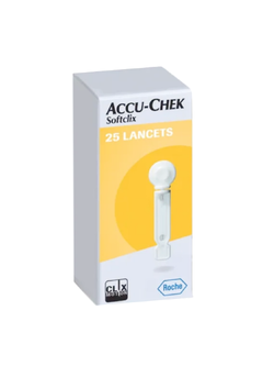 Accu-chek Softclix 25'lancets (เข็มเจาะตรวจน้ำตาล)