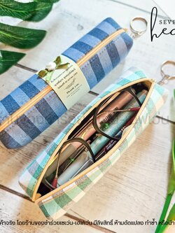 ของชำร่วยงานศพ กระเป๋าผ้าขาวม้าแท้ บุฟองน้ำแข็งอยู่ทรง