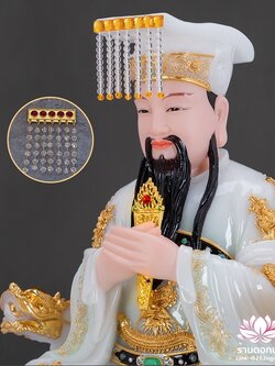 ม่านติดหมวกกิมซิ้น ม่านติดหมวกเทวรูปจีน