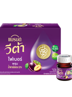 แบรนด์ วีต้า ฟรุต-แอคทีฟ พรุนพลัสกรีนคอฟฟี่บีน 42 มล. (12ขวด/กล่อง) พรุน