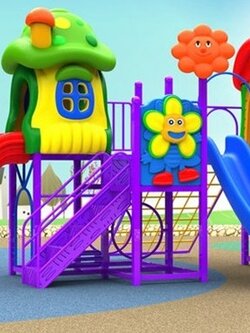 เครื่องเล่นสนามกลางแจ้ง Cartoon House Series TG-S3026