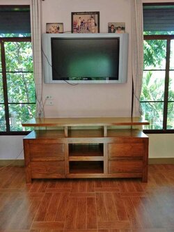 ที่วาง TV ไม้หนา 1.5 เมตร