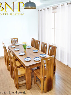 โต๊ะกินข้าว 10 ที่นั่งรุ่น มิลิน