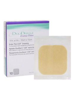 DuoDerm Extra Thin Dressing 10x10 cm (ขนาด 4"x4") {ราคาต่อ 1 แผ่น}