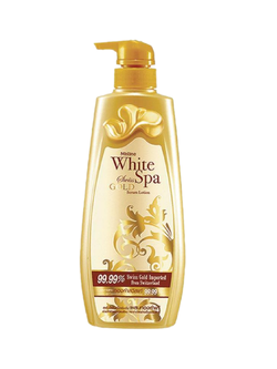 Mistine White Spa Swiss Gold Serum Lotion 400 ml.
