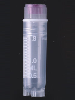 Cryovial tube หลอดแช่แข็ง เกลียวใน มีขอบตั้ง 2mL ,100ชิ้น/ถุง