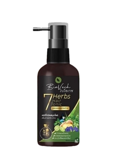 Biovech ไบโอเวช 7Herbs hair tonic 100ml.