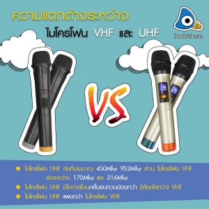 ความแตกต่างระหว่าง ไมโครโฟน VHF และ UHF