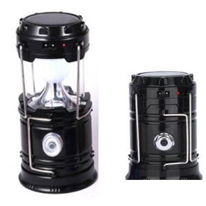 โคมไฟLED 6 +1 ชาร์ตไฟฟ้า 110-220 โวลท์หรือแบบชาร์ตแสงอาทิตย์สะดวกพกเดินทางสินค้าพร้อมส่ง