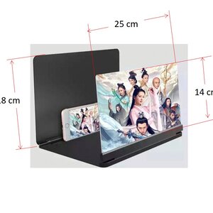 จอขยาย 9D สำหรับขยายมือถือ3-5เท่าสำหรับพกพาได้สะดวกสินค้าพร้อมส่ง
