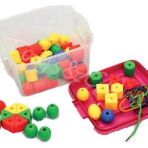 ร้อยเชือกลูกปัดเม็ดใหญ่