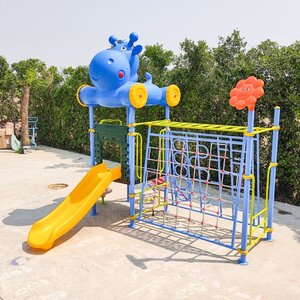 เครื่องเล่นสนามกลางแจ้งชุด Kitty and Hippo Funny House