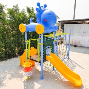 เครื่องเล่นสนามกลางแจ้งชุด Kitty and Hippo Funny House