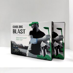 Cooling Blast Gel patch, 5 sheets, 2 Elastic nets แผ่นแปะบรรเทาการปวดเมื่อย