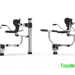 เครื่องออกกำลังกายกลางแจ้งผลิตจากแสตนเลส ชุด อุปกรณ์บริหารขาและเข่า