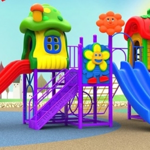 เครื่องเล่นสนามกลางแจ้ง Cartoon House Series TG-S3026