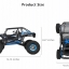 WLtoys 10428 RC Cars 2.4G 1:10 Scale 540 Brushed Motor Remote Control Electric Wild Track Warrior