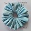 Scrunchie satin ยางรัดผม โดนัท รุ่นผ้าซาตินเนื้อผ้าหนานุ่ม ลื่นสวยหรู SIZE L 15 cm. (มีหลายสี) CINITA