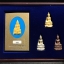 พระกริ่งไพรีพินาศ ญสส. รุ่นกาญจนาภิเษก ชุดทองคำ ปี2539 วัดบวรนิเวศ สภาพสวยพร้อมกล่องเดิม