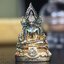 พระพุทธชินราช(จำลอง) ภปร. 84 พรรษา เนื้อเงินชุบทองคำขาว พิมพ์เล็กขนาดหน้าตัก 1/4 นิ้ว (สภาพผิวเดิมสวย ขึ้นสีรุ้งธรรมชาติ แบบนิยม)(พระราชทานมวลสาร จิตรลดาและเส้นพระเจ้า(เส้นผม))พุทธศิลป์ทรงคุณค่าอีกหนึ่งรุ่นยอดนิยม