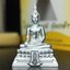 พระพุทธรูปคุ้มเกล้าฯ ภปร.(ใต้ร่มพระบารมี คุ้มเกล้า) 60ปี โรงพยาบาลภูมิพลฯ พ.ศ.2552 เนื้อเงิน ชุบทองคำขาว(พิมพ์ใหญ่ขนาด 35.5*24 มม.)สภาพสวยเดิมพร้อมกล่องบรรจุเดิม ตอกโค๊ดหมายเลขกำกับ หายาก(1ใน5000 องค์)