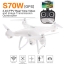 โดรน SJ RC S70W (GPS) Wifi 2.4GHz 720P กล้องปรับได้ 90 องศา เรียกลับ ล๊อคตำแหน่ง บินตามตัว
