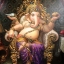 เซ็ตอุปกรณ์งานฝีมือ DIY ครอสติสคริสตัลรูปพระพิฆเนศ 7