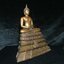 พระพุทธธรรมทิฐิศาสดา 50 ปี ธรรมศาสตร์ ปี 2527 หน้าตัก 5 นิ้ว 2 ถอด (ในหลวงรัชกาลที่9เสด็จในพิธีเททอง)(1ใน 1600 องค์)