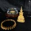 พระแก้วมรกต ภปร.(รุ่นแรก) ปี2545 รุ่นฉลองกรุงรัตนโกสินทร์ครบ 220 ปี หล่อลอยองค์ เนื้อทองคำบริสุทธิ์99.99% ขนาดบูชา 50*90 มม. พร้อมฐานวางครอบแก้วเดิม(สวยงามและหายากมาก)(1ใน1000องค์)