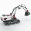 Huina 1594 RC EXCAVATOR โมเดล 2021 สีขาวมุก สีใหม่ล่าสุด แม็คโครบังคับระบบเซอร์โว 1/14 22CH