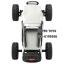 Wltoys 12429 STORM 2.4G 1: 12 4WD ขับขี่ด้วยความเร็ว Off-Road RC Car ด้วยไฟ LED RTR - สีขาว