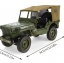 รถจิ๊ปทหาร รุ่น C606 Willy's MB Jeep สเกลขนาด 1:10 งายละเอียด