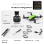 LH-X28 GPS ( spark clone ) 2.4G 4CH มีโหมดFollow Me 5.0MP CAMERA WIFI FPV CAMERA