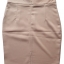 กระโปรงผ้าฮานาโกะ ทรงดินสอ สีน้ำตาล Size S M L XL