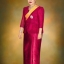 สมเด็จพระนางเจ้าสิริกิติ์ฉลองพระองค์สีแดง ขนาด 40X60 ซม.