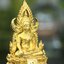 พระพุทธชินราช(จำลอง) ภปร. 84 พรรษา เนื้อทองคำ พิมพ์เล็กขนาดหน้าตัก 1/4 นิ้ว(พระราชทานมวลสาร จิตรลดาและเส้นพระเจ้า(เส้นผม)รัชกาลที่9)