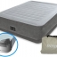 Intex 64414 Comfort Plush QueenSize ขนาด 5 ฟุต ปั๊มลมในตัว สีเทา